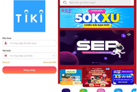 Giao diện trang Tiki giả (trái) và trang Tiki thật (phải) (Nguồn: Bộ Công an). 