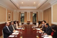 Toàn cảnh buổi tiếp xã giao. (ảnh: UBCKNN)