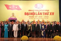 Ban chấp hành Đảng bộ thành phố Hải Phòng khóa mới ra mắt