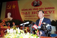 Đồng chí Nguyễn Mạnh Hiển - tân Bí thư Tỉnh ủy Hải Dương