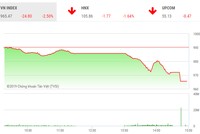 Phiên chiều 28/2: Lao dốc 