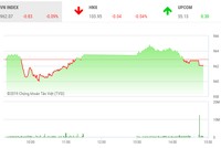 Phiên chiều 11/6: Dòng tiền yếu, VN-Index đuối sức 