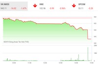 Phiên chiều 27/6: Nhà đầu tư bán ra ồ ạt, VN-Index lao dốc