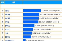 Top 10 CTCK được bạn đọc Báo ĐTCK điện tử bình chọn nhiều nhất.