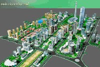 Phối cảnh tổng thể Khu đô thị mới Tây Hồ Tây
