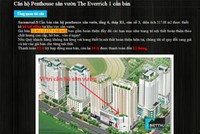 Penthouse xa xỉ mỏi mắt tìm khách mua