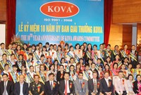 Quỹ học bổng KOVA trao 57 suất học bổng cho sinh viên