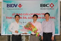 BIC trao giải cho khách hàng trung thưởng