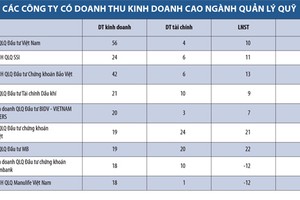 Ngành quản lý quỹ tăng 44% lợi nhuận