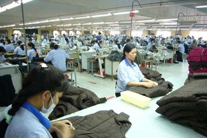 Sản xuất nguyên phụ liệu dệt may có xu hướng giảm