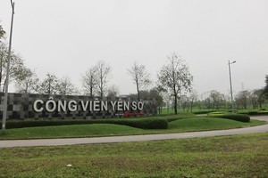 Dừng triển khai khu B Công viên Yên Sở