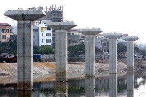 Đến thời điểm này, Dự án Tuyến đường sắt đô thị Cát Linh - Hà Đông mới đạt hơn 39% khối lượng