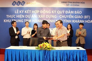Lễ kết Hợp đồng ký quỹ đảm bảo thực hiện dự án Khu trung tâm hành chính mới tỉnh Khánh Hòa