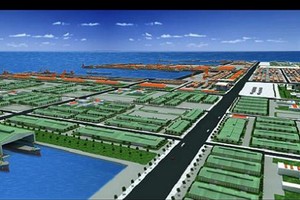 KCN cảng biển Hải Hà trước đây (nay là KCN Texhong Hải Hà) đã có lối thoát