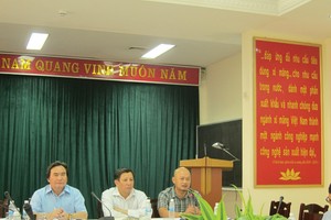 Buổi Công bố dự thảo kết luật Thanh tra tại Tổng công ty Công nghiệp Xi măng Việt Nam - Ảnh: Nguyên Minh