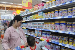 Giá sữa trẻ em dưới 6 tuổi không giảm