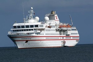 Hiện chỉ có tàu quốc tế của Hãng Hapag - Lloyd đưa khách tới Phú Quốc. Ảnh: ttxvn