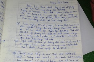 Biên bản giữa Lideco và người dân N04B2 sau cuộc họp tối ngày 10/11/2014