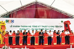 CEO khánh thành hạ tầng và khu tiện ích Dự án River Silk City