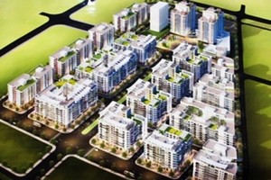 Phối cảnh Dự án xây dựng nhà ở dãn dân phố cổ ở KĐT Việt Hưng