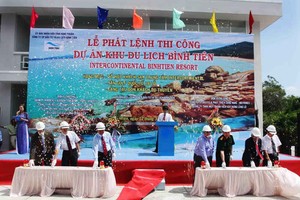 Công ty Cổ phần Đầu tư và Du lịch Bình Tiên tổ chức Lễ phát lệnh thi công Dự án Khu du lịch Bình Tiên vào ngày 12/3/2011 nhưng đến nay dự án vẫn bất động.