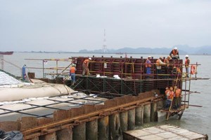 Các hạng mục của Dự án Cảng Lạch Huyện đang được rốt ráo triển khai thực hiện