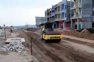 Thi công dự án mở rộng Quốc lộ 38 đoạn qua thành phố Bắc Ninh (Ảnh: NB)