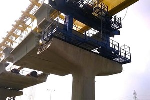 TP. HCM: Lắp đặt dầm cầu cạn đầu tiên tuyến Metro số 1