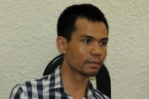 Đối tượng Lê Minh Quang tại cơ quan điều tra