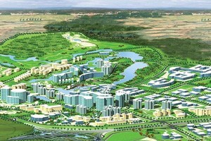 Phối cảnh Dự án Phát triển cơ sở hạ tầng Khu Công nghệ cao Hòa Lạc