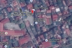 Căn nhà đang tranh chấp có địa chỉ tại số 3, ngõ 115 đường Giáp Bát, Hà Nội