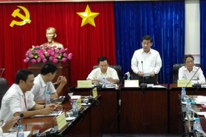 Lãnh đạo UBND tỉnh Bình Dương và Chánh thanh tra tỉnh Bình Dương họp báo thông báo Kết luận thanh tra tại Công ty cổ phần Đại Nam