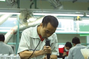 Tính chung 8 tháng đầu năm 2015, IIP ước tăng 9,9%, cao hơn cùng kỳ các năm trước. Ảnh: Đức Thanh