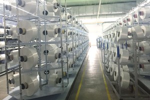Nhà máy thứ ba được đầu tư hệ thống xuống sợi tự động, nâng cao chất lượng sản phẩm sợi
