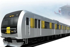 Phối cảnh đoàn tàu tuyến metro số 2, TP.HCM. Ảnh: S.T