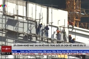 25% doanh nghiệp Nhật Bản chọn Việt Nam sau khi rời Trung Quốc