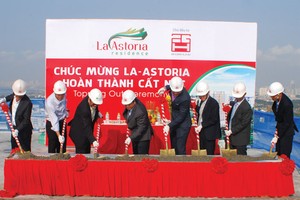 Dự án La - Astoria cất nóc vượt tiến độ