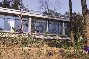 Dự án resort 5 sao Le Mont xây trái phép giữa Vườn Quốc gia Ba Vì.
ảnh: Dũng Minh