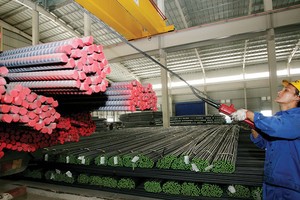 Thị trường thép đã bình ổn trở lại sau “cơn sốt” chính sách. ảnh: Lê Toàn