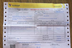 Hoá đơn mua hàng tại Viễn Thông A