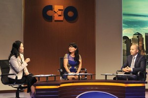 Bà Lưu Thị Châm, Giám đốc Công ty TNHH Đặng Lưu ngồi ở vị trí CEO trong Chương trình.