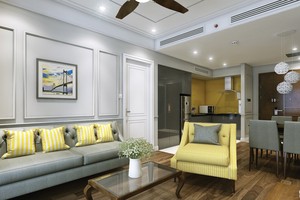 Phòng khách căn hộ Luxury Apartment