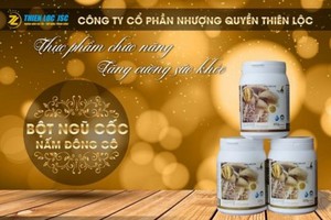Sản phẩm bột ngũ cốc nấm đông cô có nội dung ghi nhãn sai lệch so với công bố về tên, công dụng sản phẩm