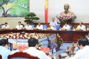 Thủ tướng Nguyễn Xuân Phúc phát biểu khai mạc Hội nghị. (Ảnh: VGP/Quang Hiếu)