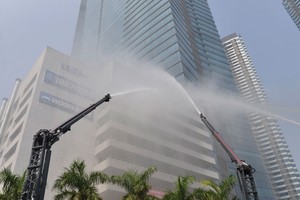 Công tác diễn tập phòng cháy phải tiến hành thường xuyên để nâng cao ý thức người dân. ảnh: Dũng Minh