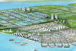 Phối cảnh Dự án Tổ hợp cảng biển và Khu công nghiệp Đầm Nhà Mạc.
