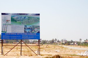 Mặt bằng Dự án Khu thương mại dịch vụ Vina Universal Paradise (thị trấn Sơn Tịnh, Quảng Ngãi) - Ảnh: Báo Quảng Ngãi