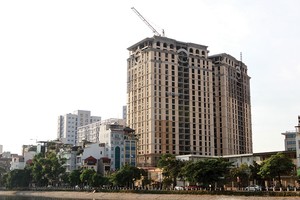 Dự án D’. Le Pont D’or của Tập đoàn Tân Hoàng Minh dự kiến sẽ bàn giao nhà trước Tết Âm lịch. ảnh: Dũng Minh
