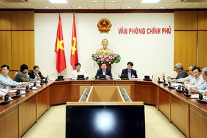 Phó Thủ tướng Vương Đình Huệ yêu cầu phấn đấu tới hết năm 2018 cơ bản xử lý xong các dự án, doanh nghiệp này (Ảnh: VGP/Thành Chung)