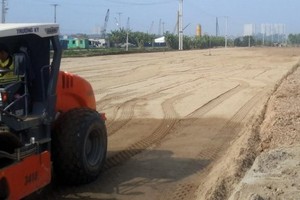 Tiến độ thực hiện Dự án Đường cao tốc Bắc Giang - Lạng Sơn đã bị chậm so với kế hoạch triển khai ban đầu. Ảnh: Anh Minh